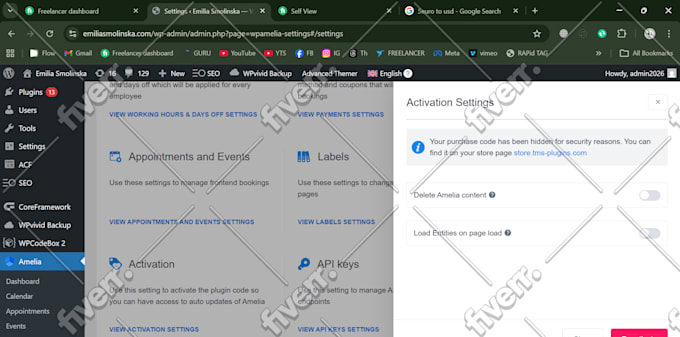 install amelia pro booking plugin and create an appointment booking website