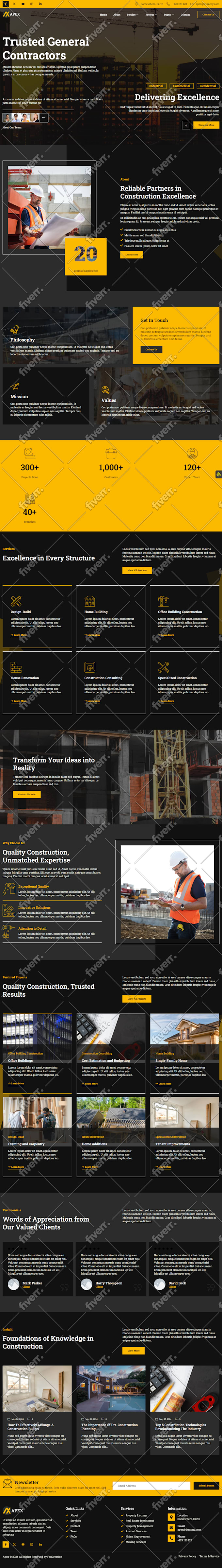 design, redesign, clone, or build a wordpress website with elementor