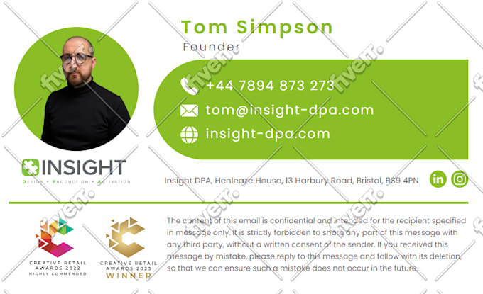 design clickable html email signature, html email template