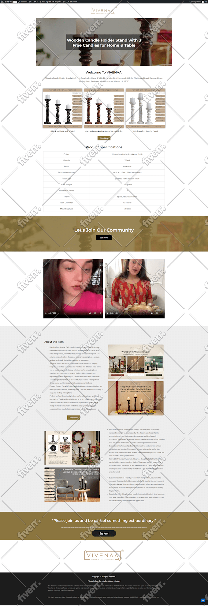 design amazon funnel or woocommerce website with elementor