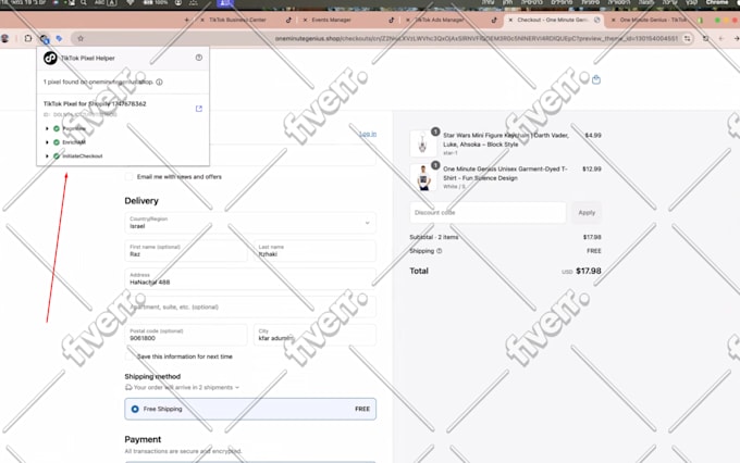 setup tiktok ads campaign tiktok pixel events api and meta pixel, fix pixel