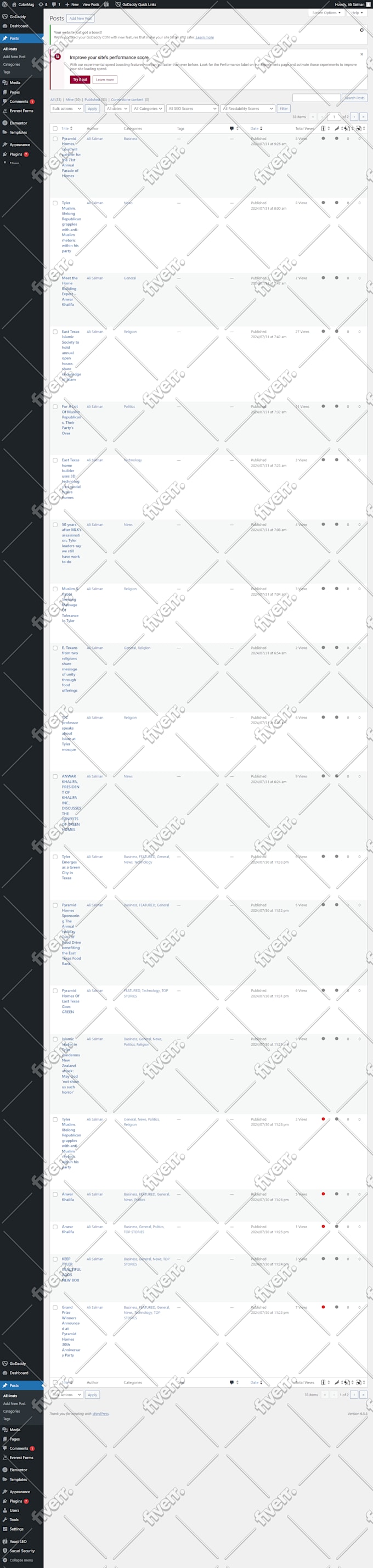 do data entry, blog posting, post formatting, and content uploads