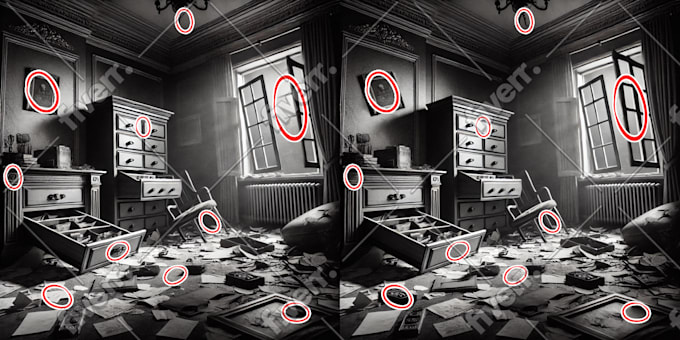 create a spot the difference with your image