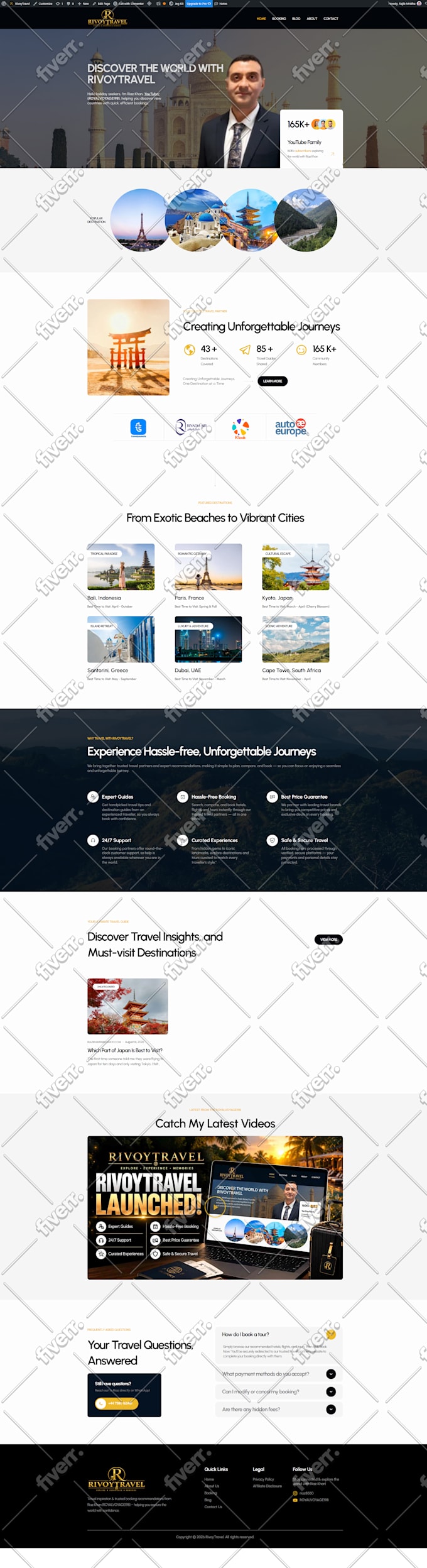 fix wordpress issues, error, bug, css, elementor pro, divi website expert help