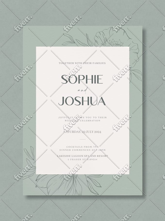 design a fabulous invitation card for your unique event
