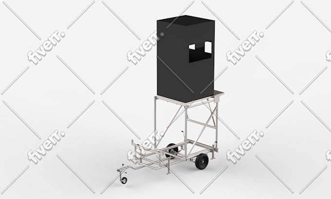 industrial 3d machine design conveyor packaging machine cad model manufacturing