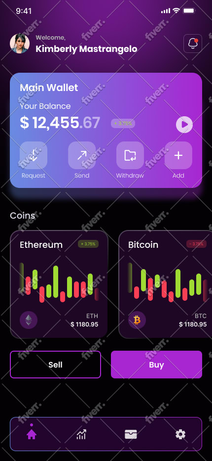 design mobile app and screens UI UX in figma