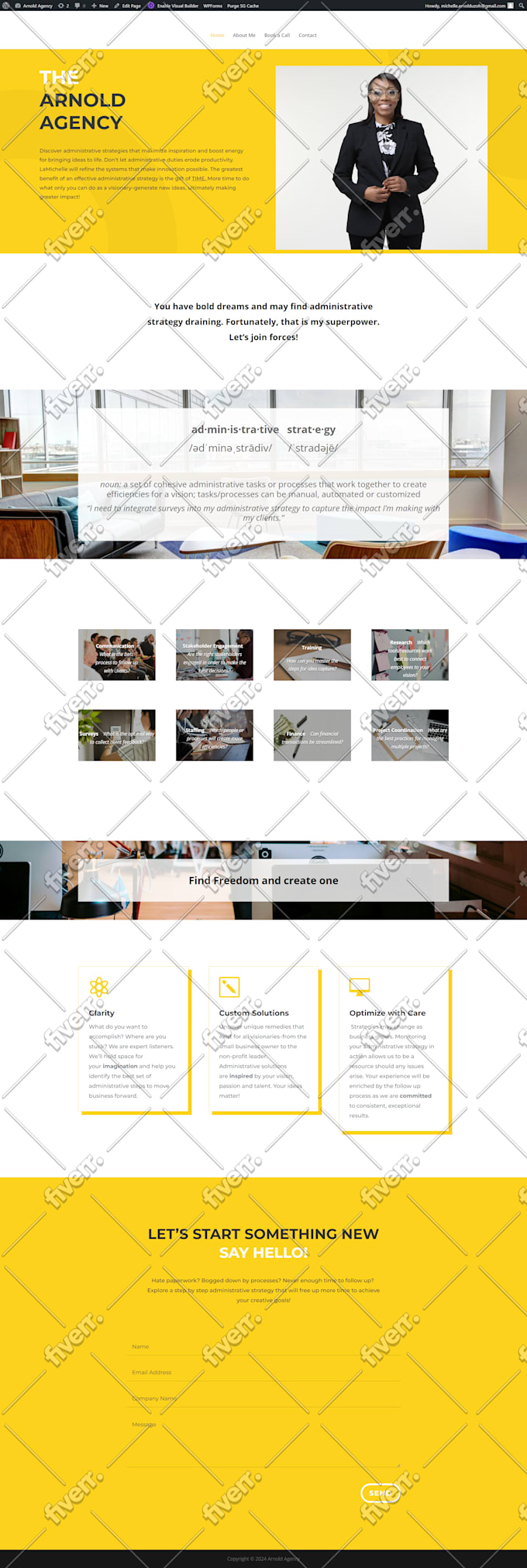 build modern responsive and clean website