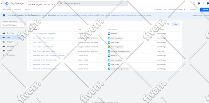 setup google analytics, gtm, amplitude, mixpanel,kissmetrics etc