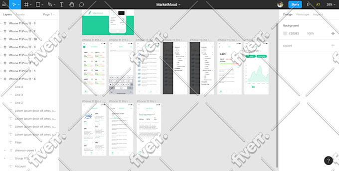 design mobile and web uiux in figma