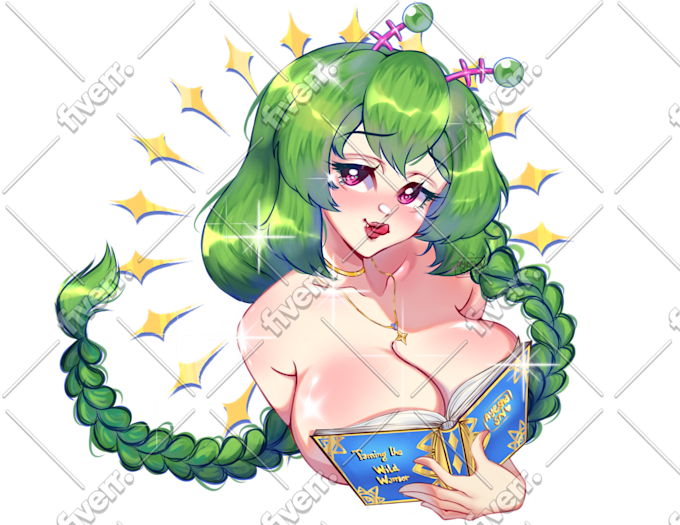 illustrate custom character in anime style fully rendered