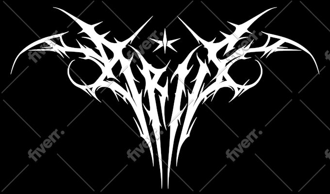 create gothic, black metal, death metal font logo