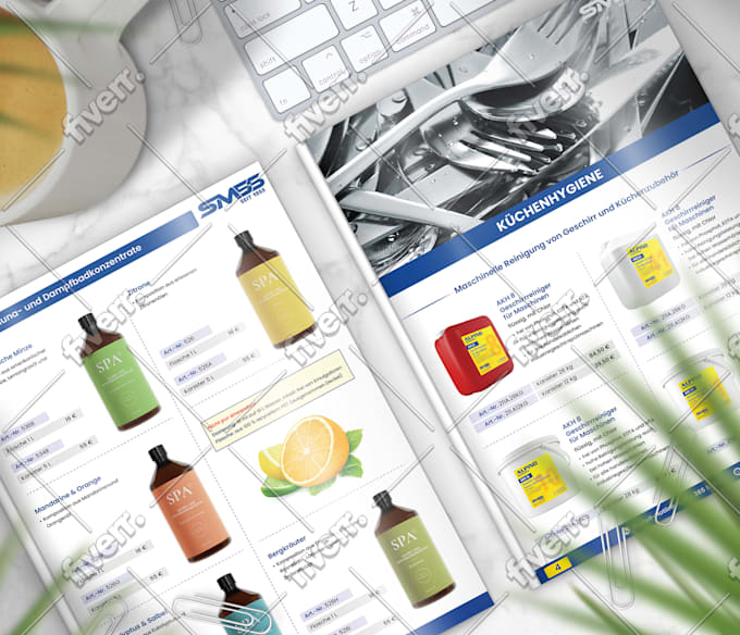 design amazing product catalog