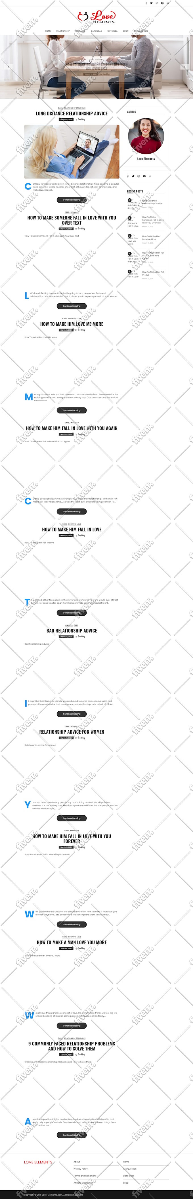 develop a wordpress website from scratch
