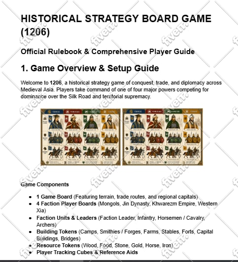 design custom board game, card game, tcg and tabletop game artwork