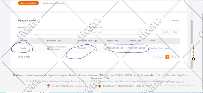 do tax exemption on amazon walmart and alibaba in all states