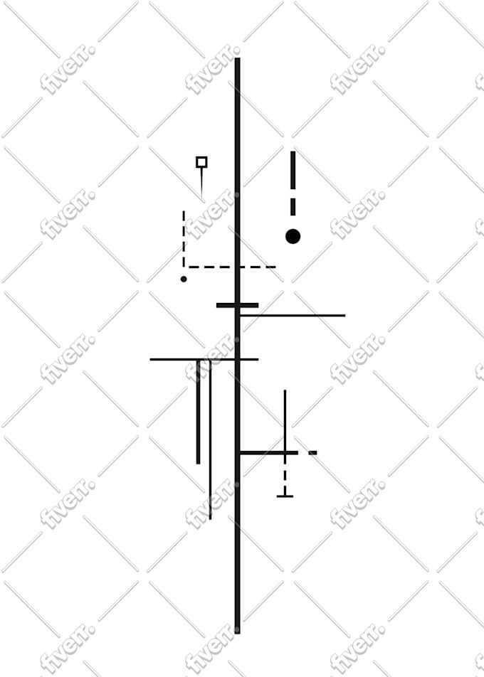 create minimalist or geometric tattoo designs