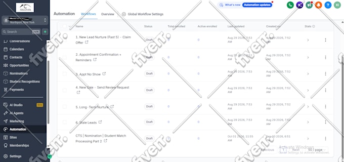 be your gohighlevel expert gohighlevel website setup email automation workflow