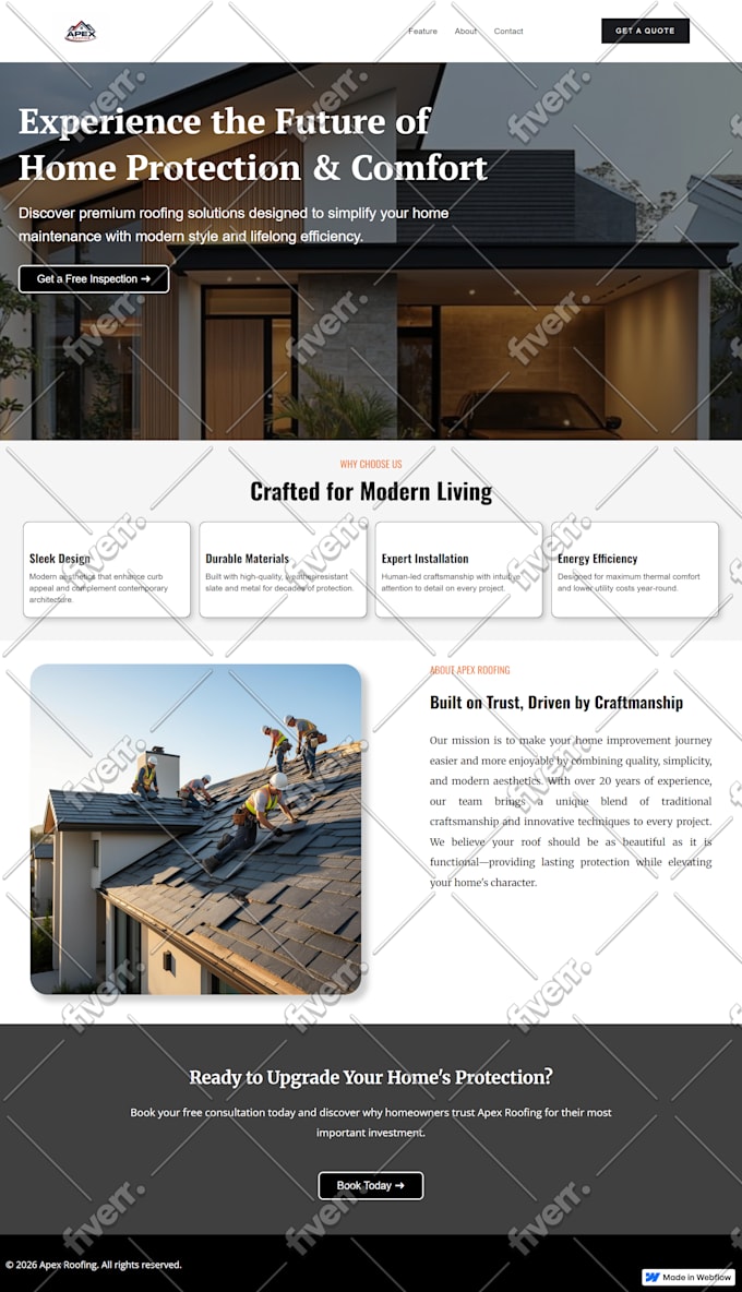 design and develop a professional webflow website your business