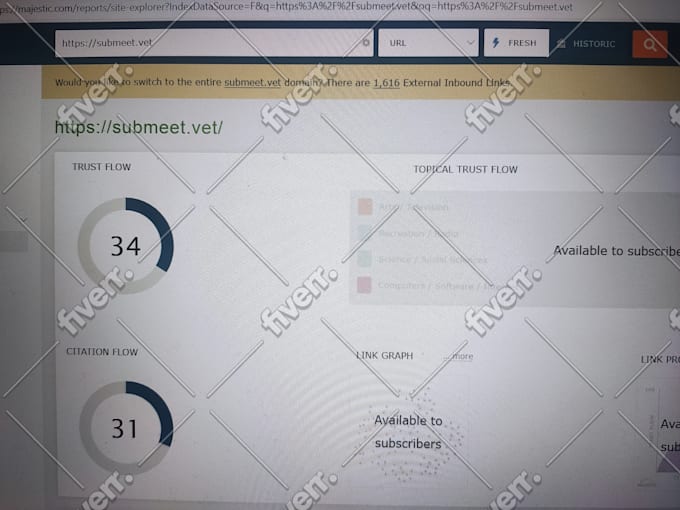 increase tf for root domain and URL trust flow