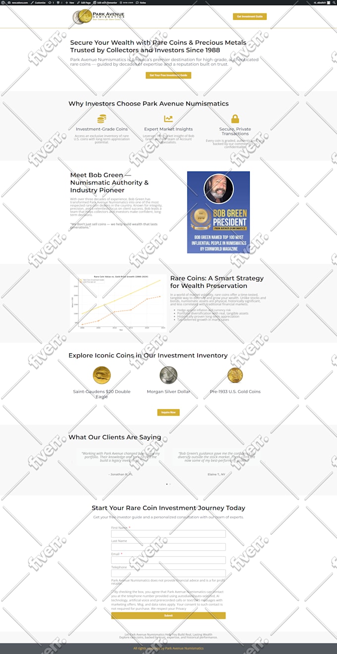 build a high converting wordpress website, woocommerce store, or landing page