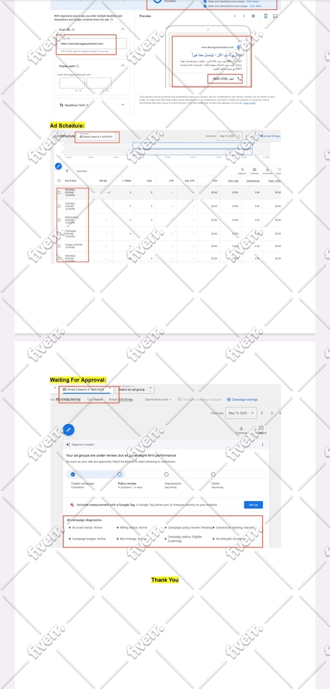 set up and optimize your google PPC ads campaign
