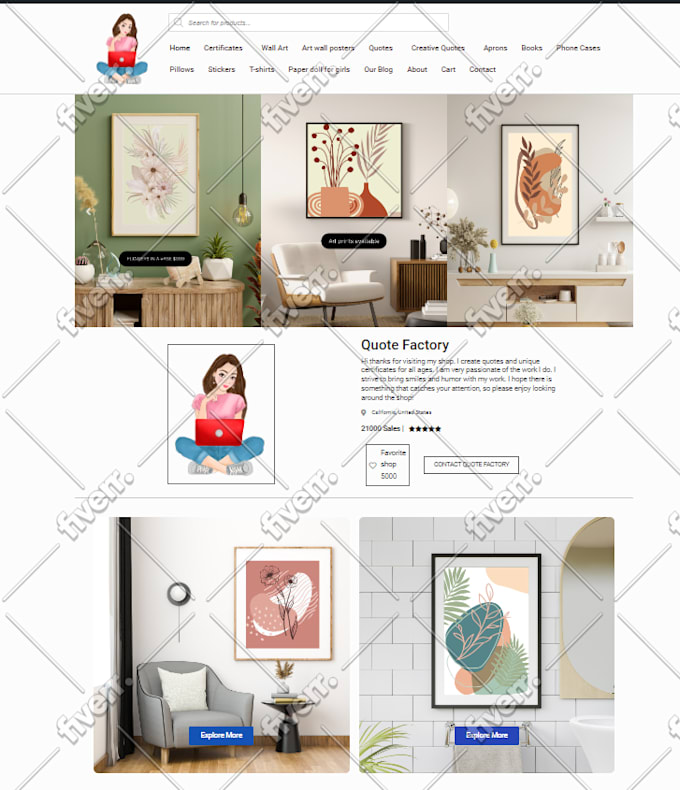 build a responsive wordpress website design blog e commerce