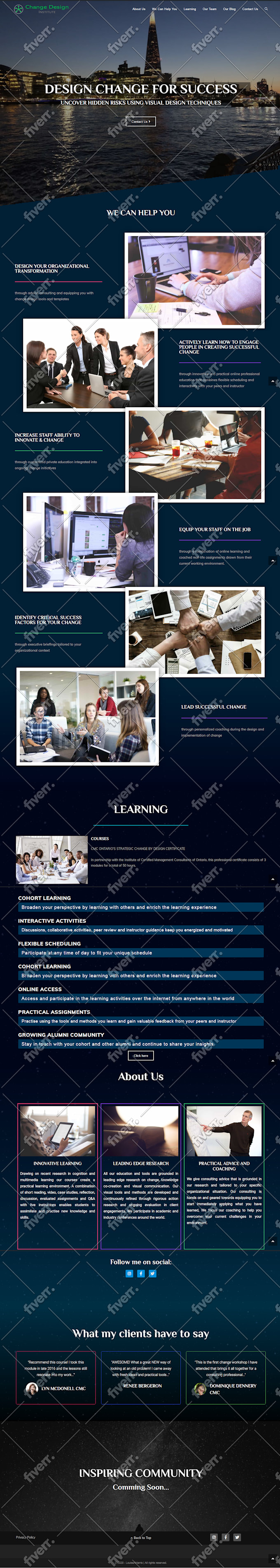 develop or design wordpress website