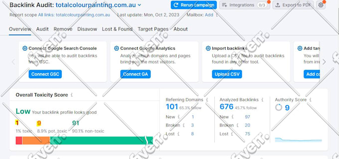 remove google penalty and remove spam links