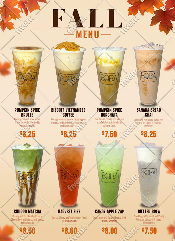 design restaurant, café, fast food, ice cream, trifold, dessert, takeaway menu