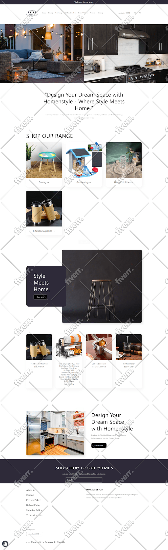 build shopify dropshipping store, shopify website or shopify store