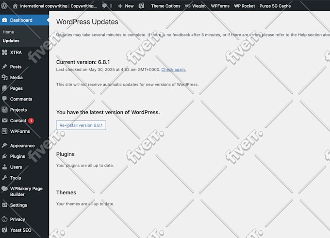 update your wordpress website, plugins and PHP version