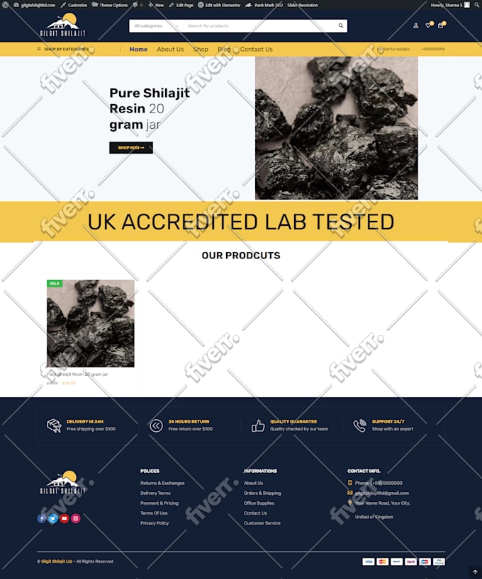 redesign modern and make responsive wordpress website