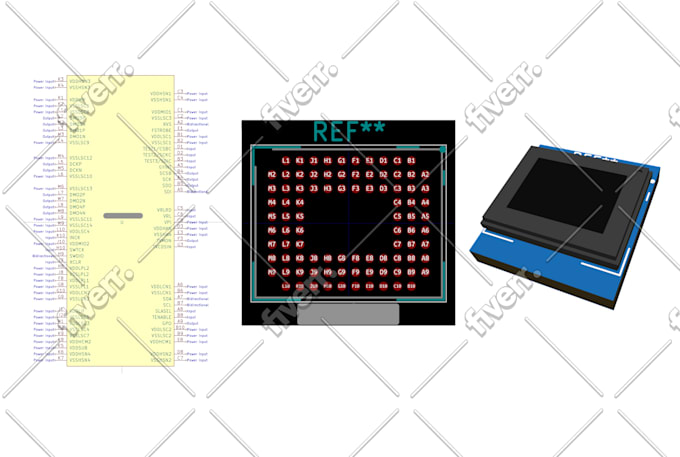 create a kicad symbol, footprint and 3d model