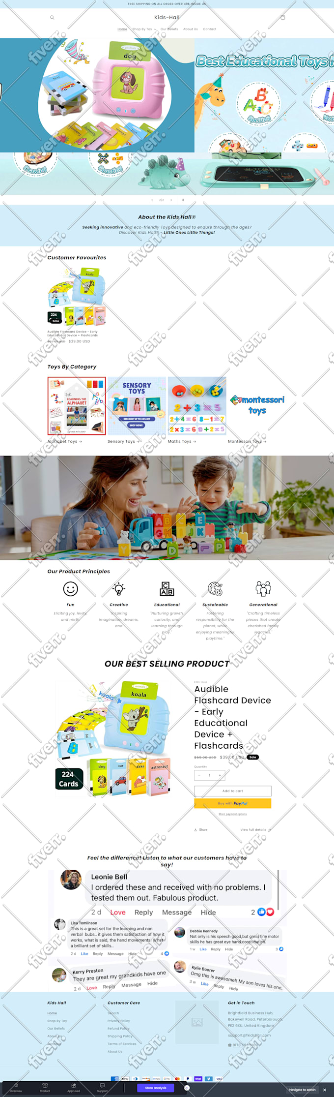 build ecommerce website shopify, dropshipping store