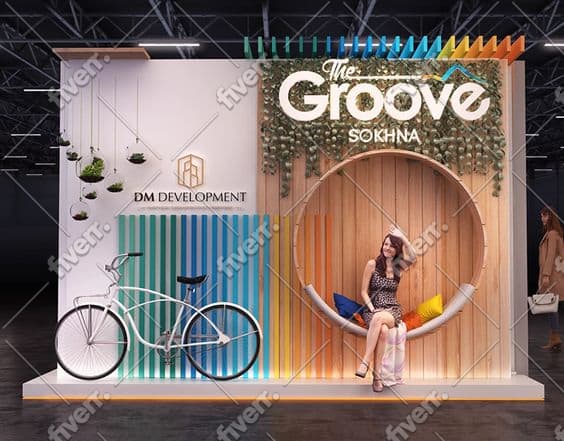 design trade show banner, backdrop,booth,for exhibition