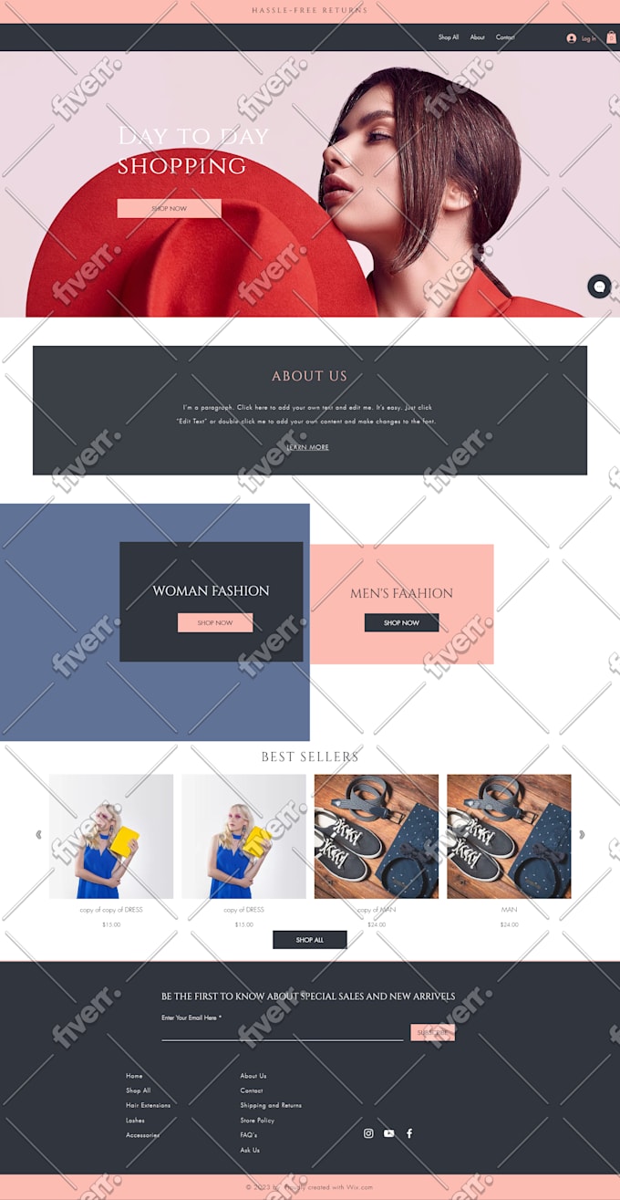 create business wix website or redesign wix website
