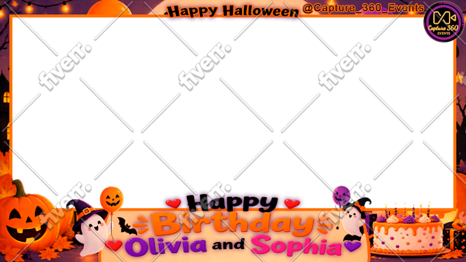 design 360 overlays or photo booth template fast delivery