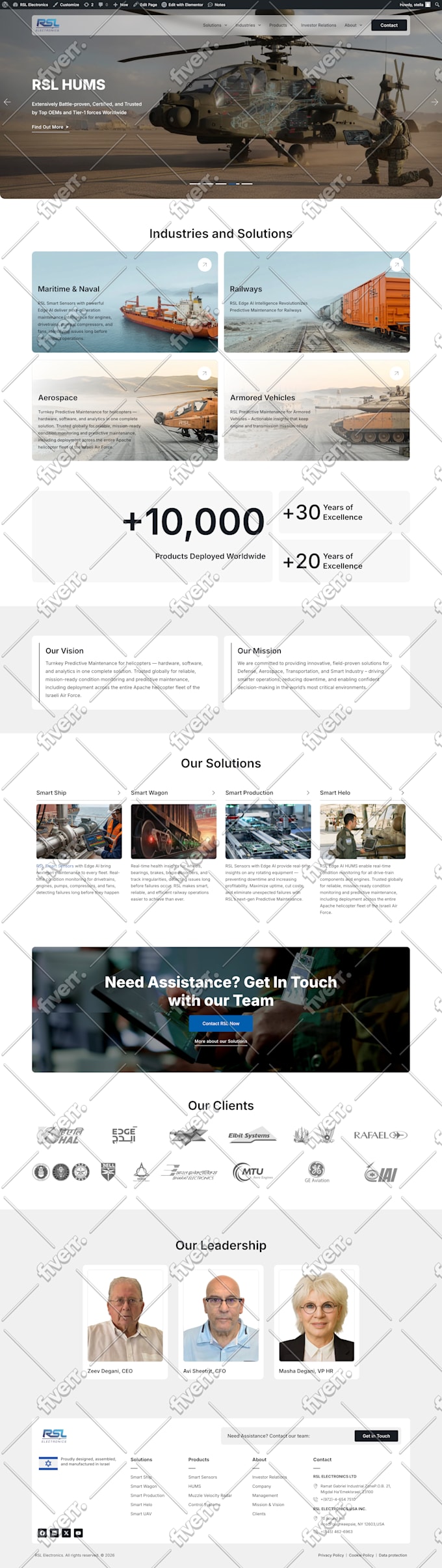 design and build a professional landing page on wordpress