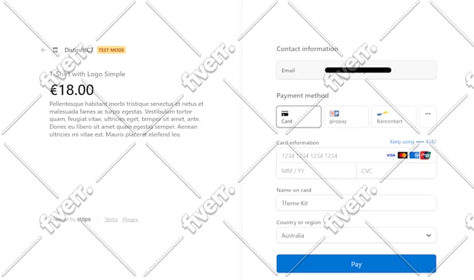 integrate or develop payment gateway method