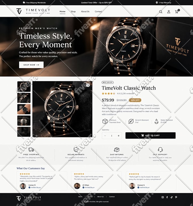 create one product shopify store design, shopify dropshipping store