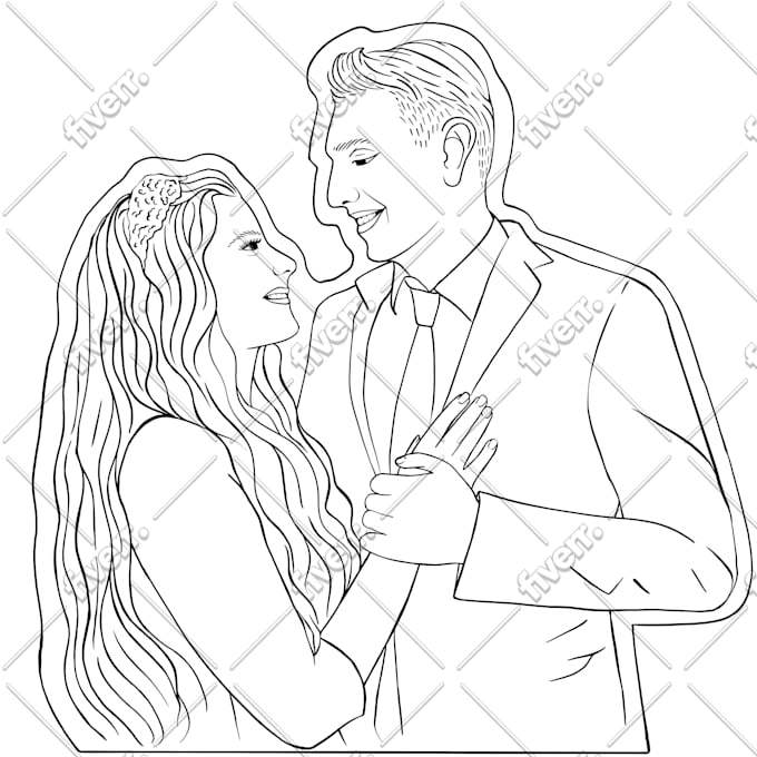 create portrait line art from your photo