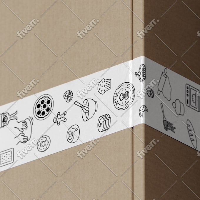 design custom kraft wrapping paper with your logo print ready