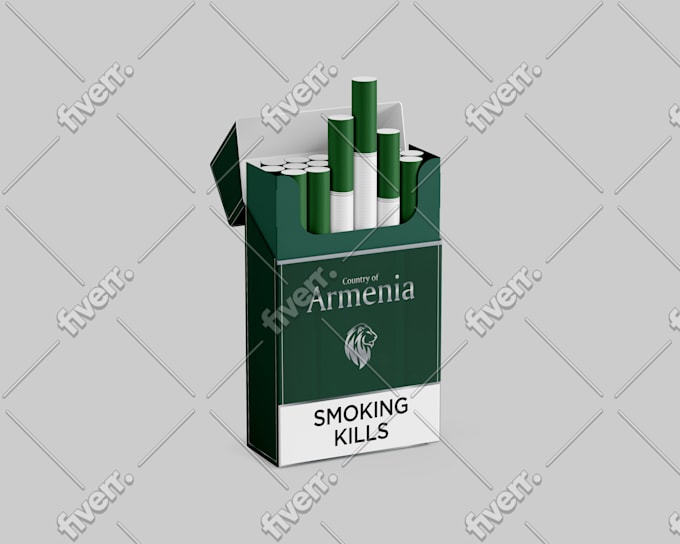 mailer box, cigarette box packaging design