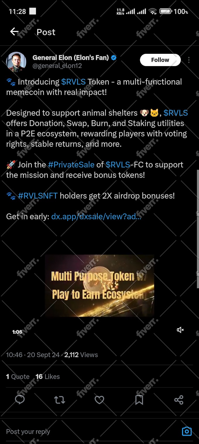 promote to my popular crypto twitter