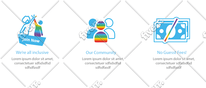 design custom icons set for your business