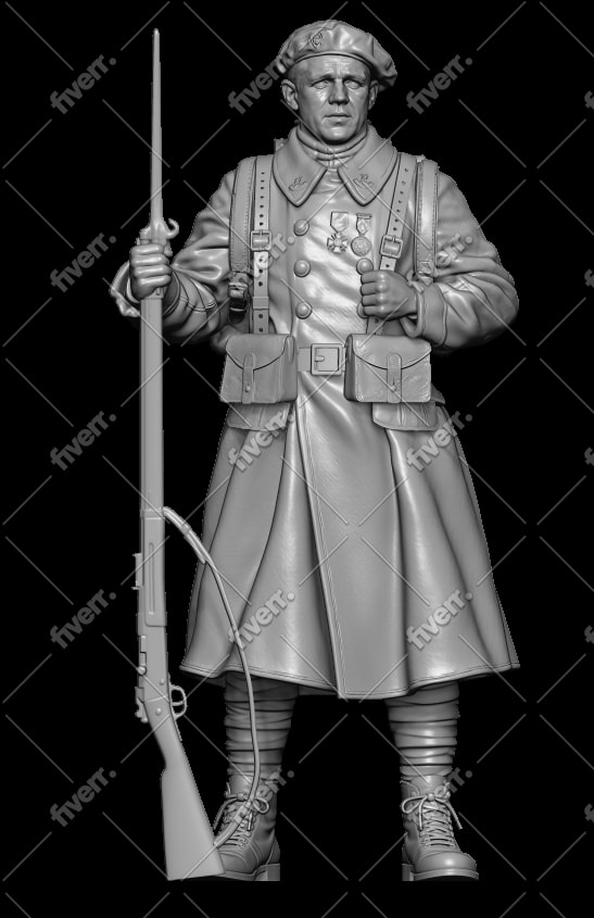 sculpt a high quality 3d character or bust for 3d printing
