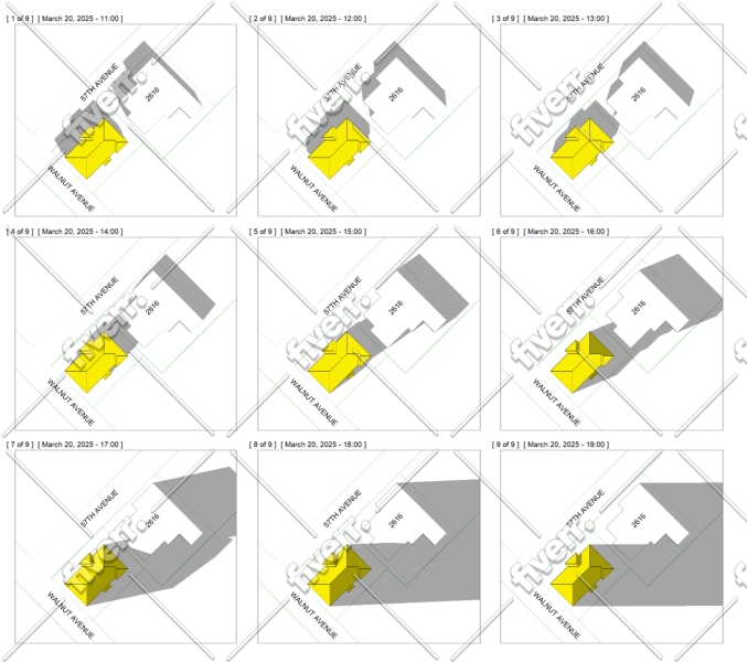 do shadow study, sun path, solar analysis, daylight, and bre report