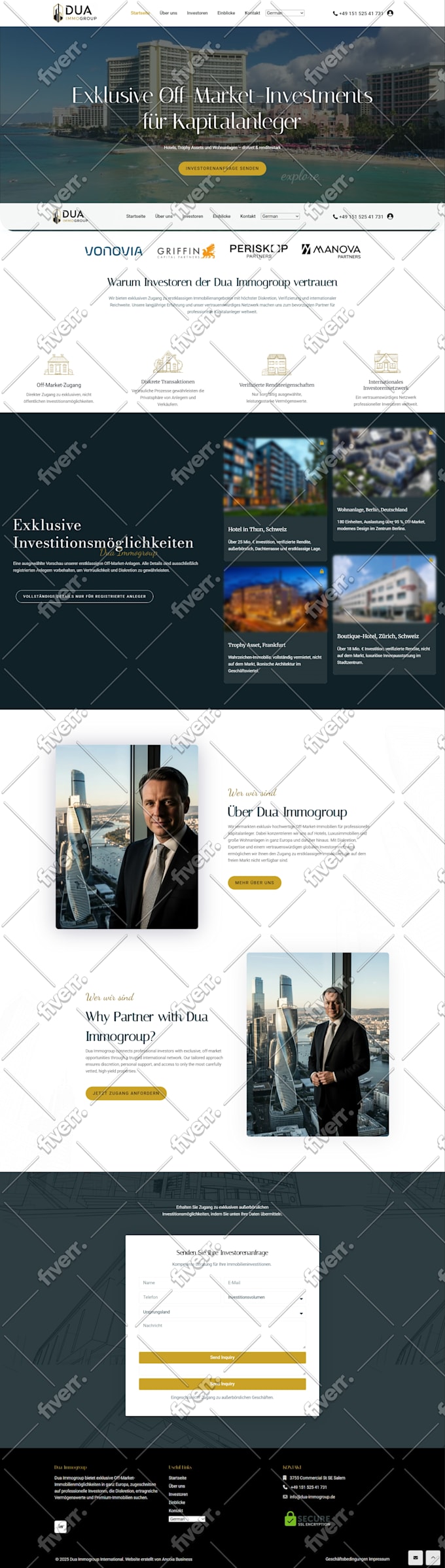 create a real estate investor website
