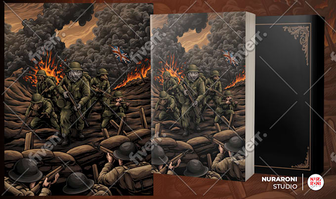 custom hand drawn artwork for book cover design